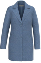 Gerty Blue Boiled Wool Coat