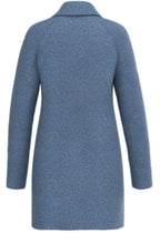 Gerty Blue Boiled Wool Coat