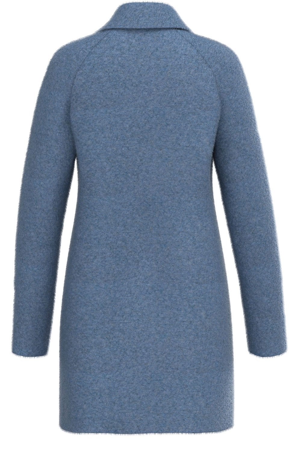Gerty Blue Boiled Wool Coat