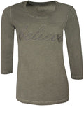 Green Beaded Motif Top