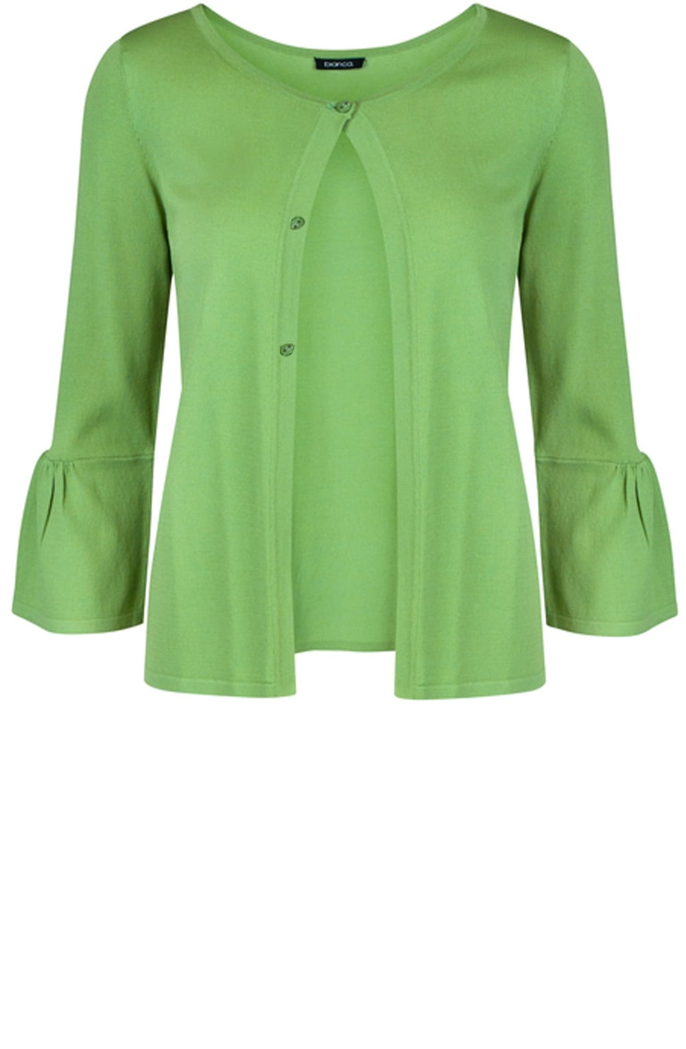 Green Bell Sleeve Cardigan