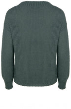 Green Chunky Ribbed Jumper