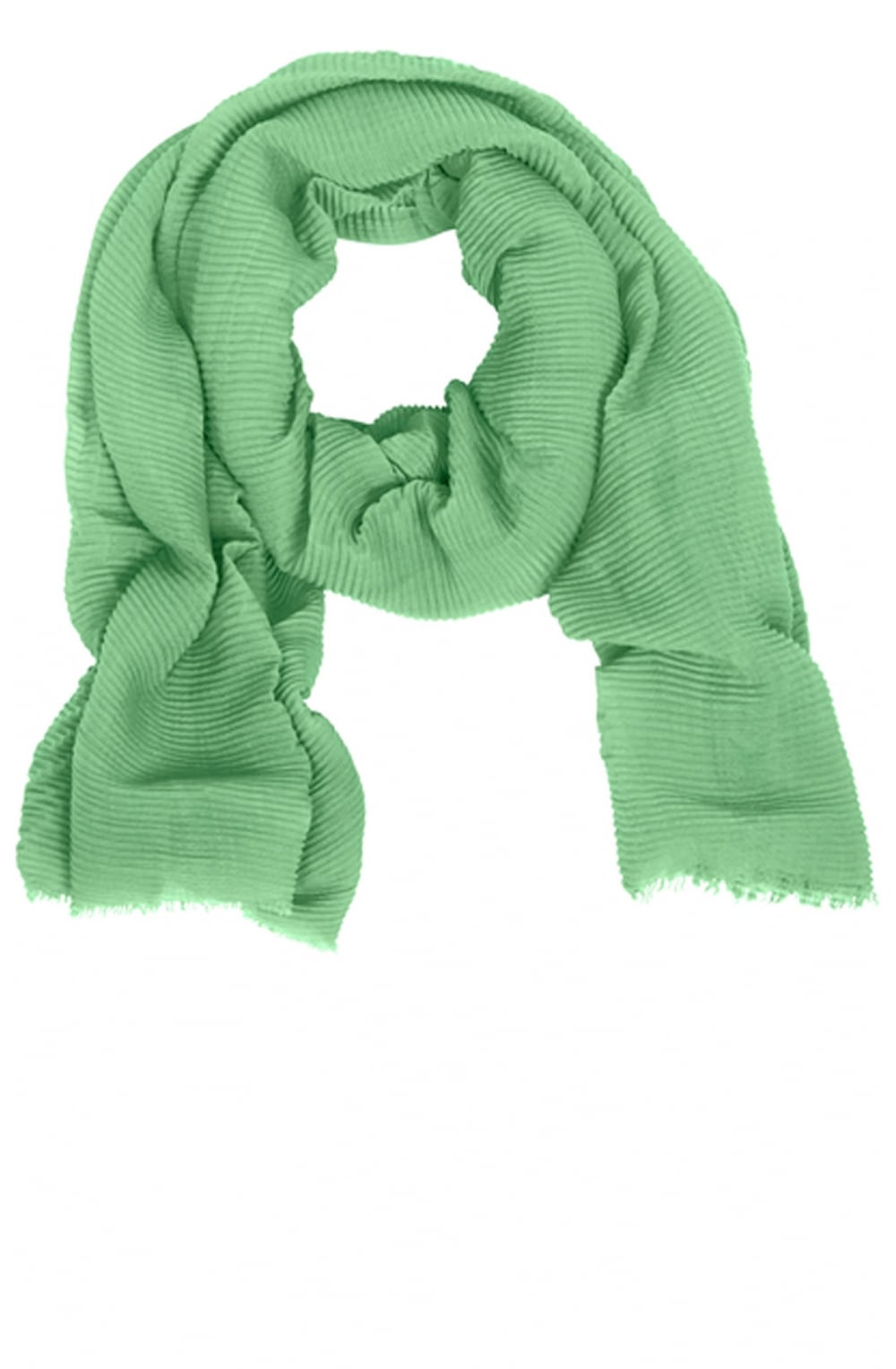 Green Fine Peated Scarf