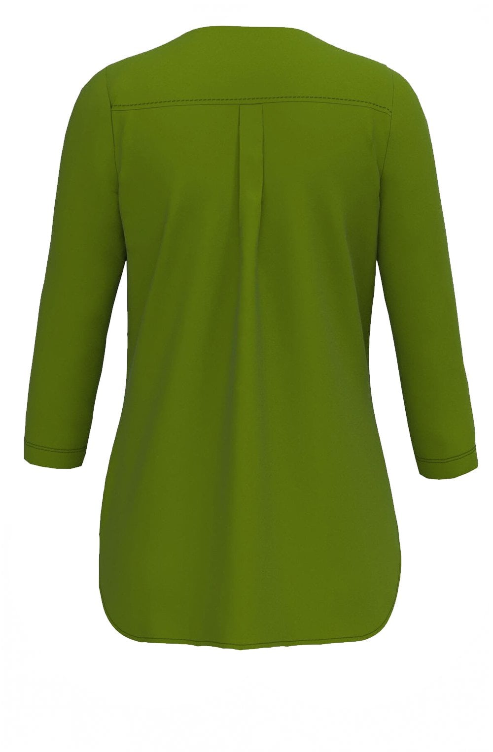 Green Key Hole Neck Blouse