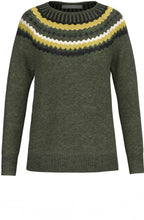 Green Mix Fairisle Pattern Jumper