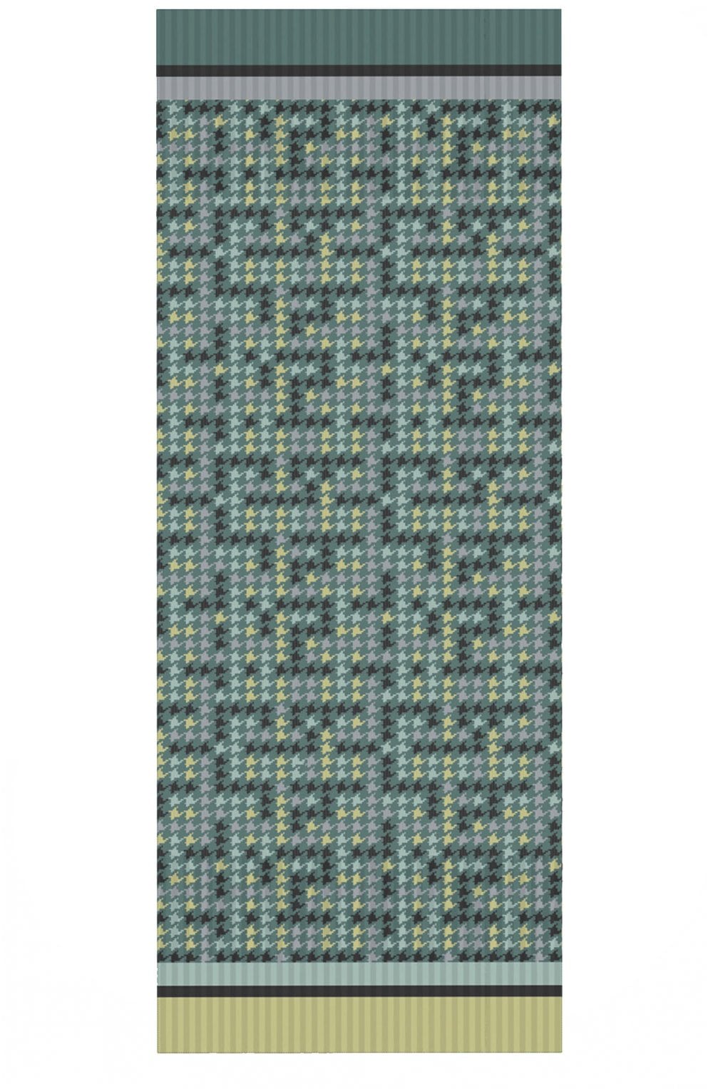 Green Mix Houndstooth Scarf