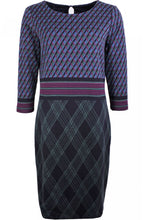 Green & Purple Patterned Dress