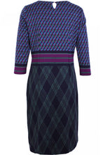 Green & Purple Patterned Dress