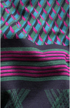 Green & Purple Patterned Dress