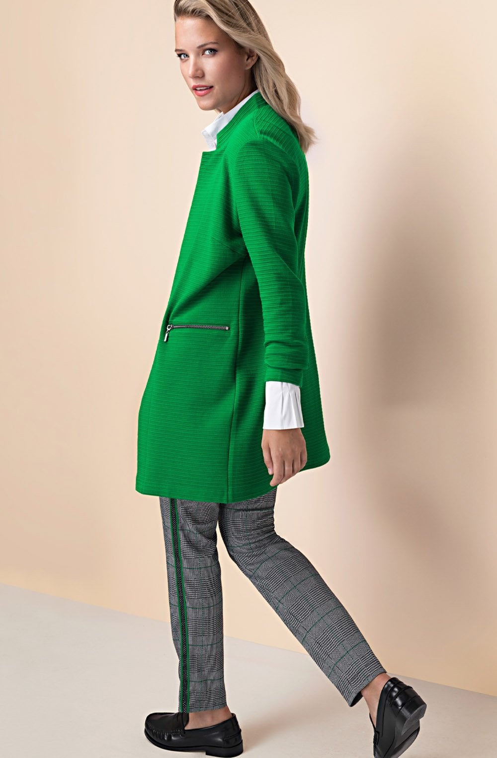 Green Ribbed Jacket