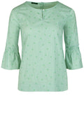 Green Striped Blouse