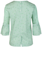 Green Striped Blouse