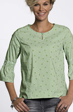 Green Striped Blouse