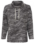 Grey & Black Patterned Jumper