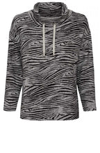 Grey & Black Patterned Jumper