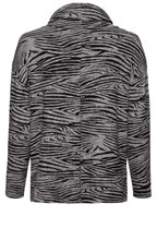 Grey & Black Patterned Jumper