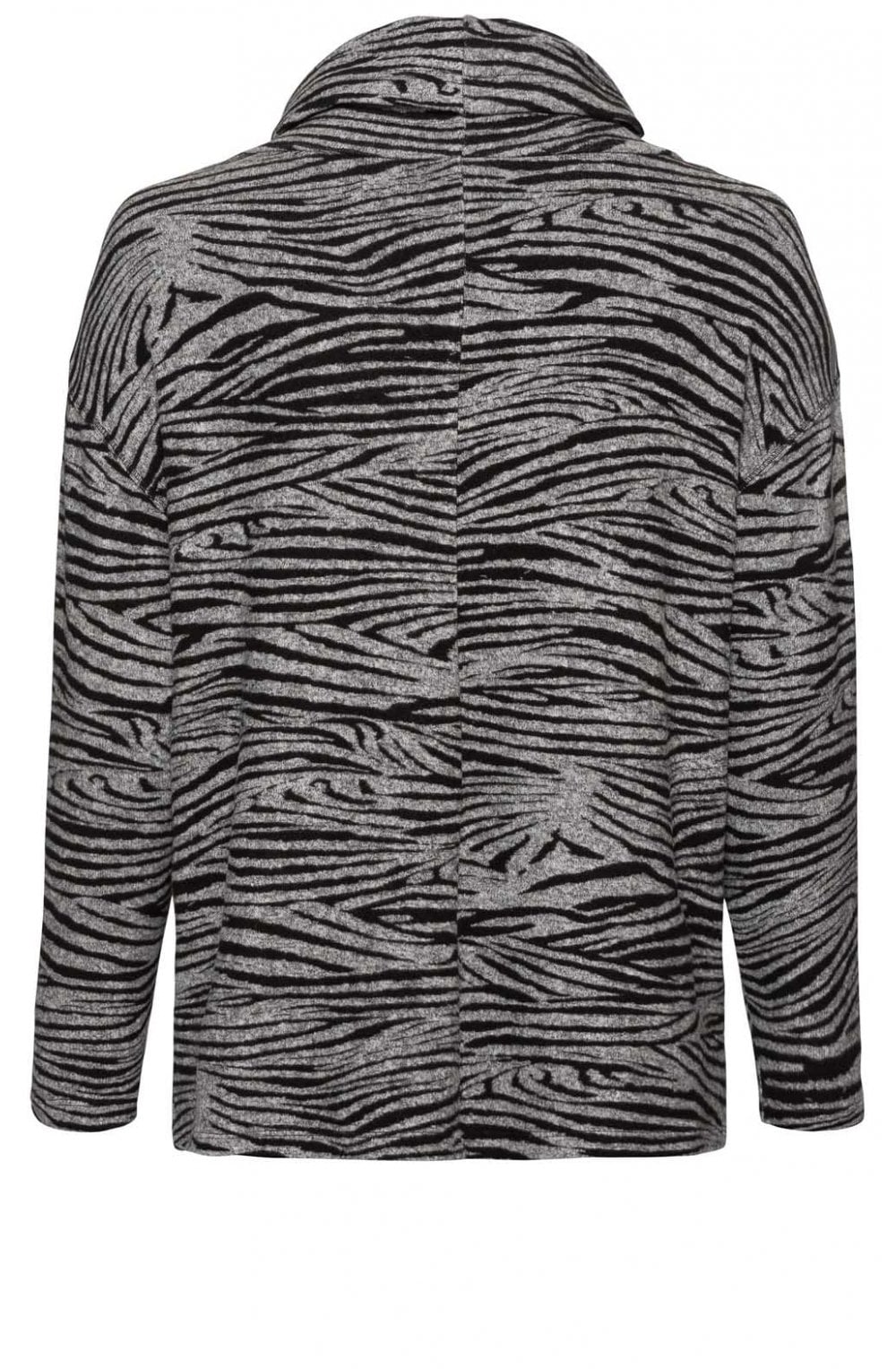 Grey & Black Patterned Jumper