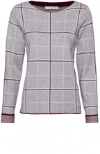 Grey Check Print Jumper