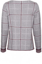 Grey Check Print Jumper
