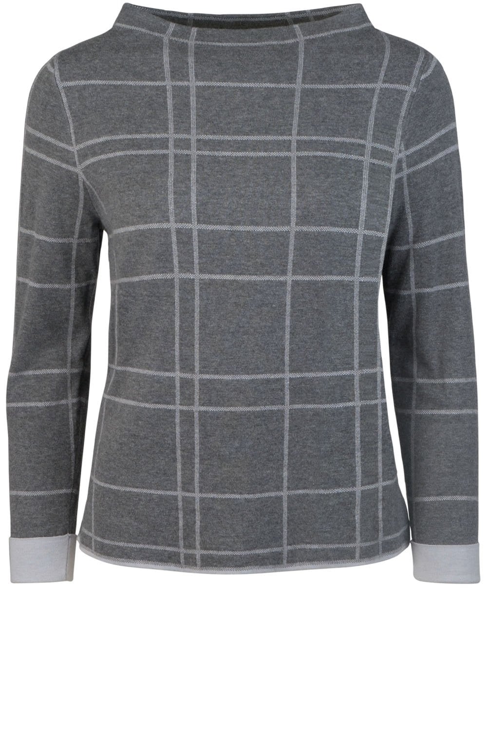 Grey Check Sweater