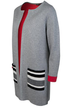 Grey Contrasting Cardigan
