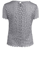 Grey Lace Top