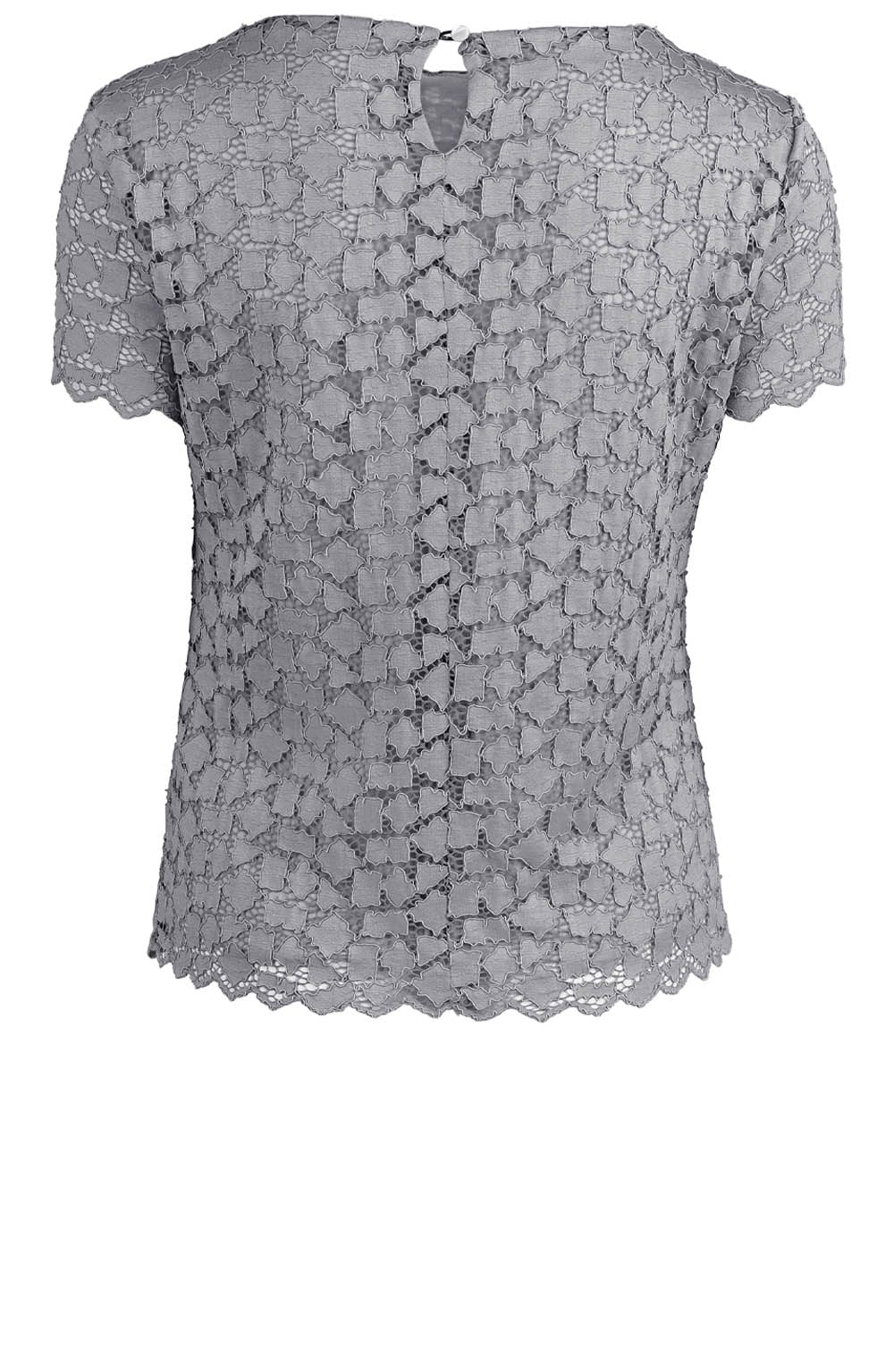 Grey Lace Top