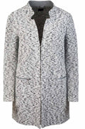 Grey Textured Knit Jacket