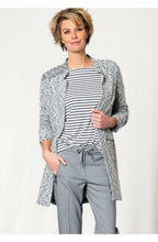Grey Textured Knit Jacket