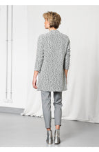 Grey Textured Knit Jacket