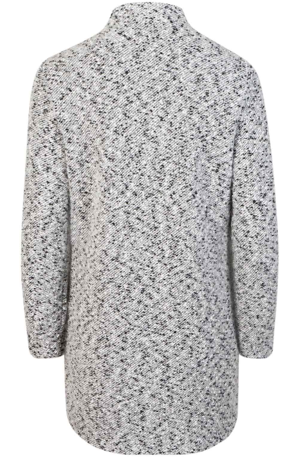 Grey Textured Knit Jacket