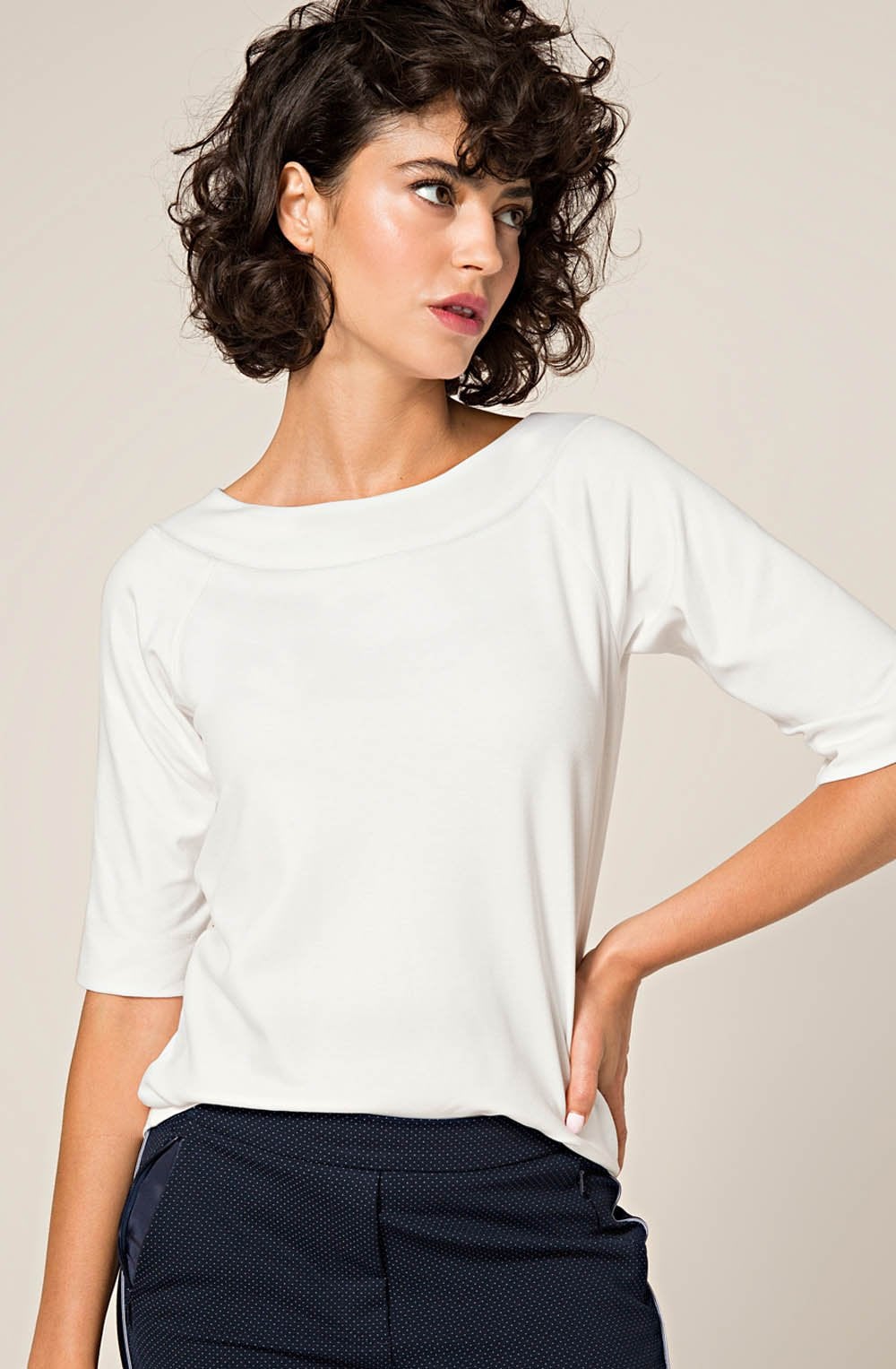 Ivory Jersey Top