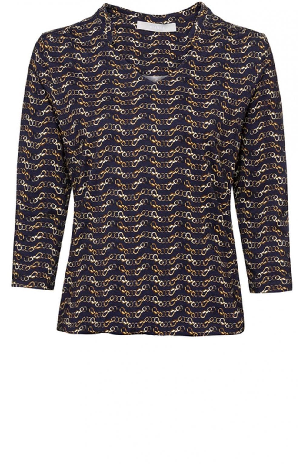 Jersey Chain Print Top