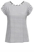 Julie Green Striped Casual T Shirt