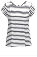 Julie Green Striped Casual T Shirt
