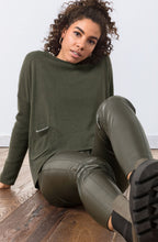 Khaki Green Two Pocket Detail Jumper