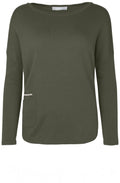 Khaki Green Two Pocket Detail Jumper