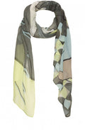Lime Bold Print Scarf