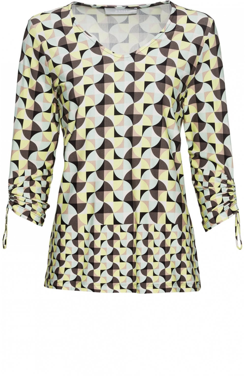 Lime Bold Print Top