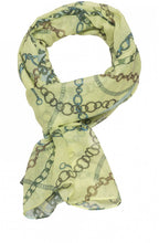 Lime Chain Print Scarf