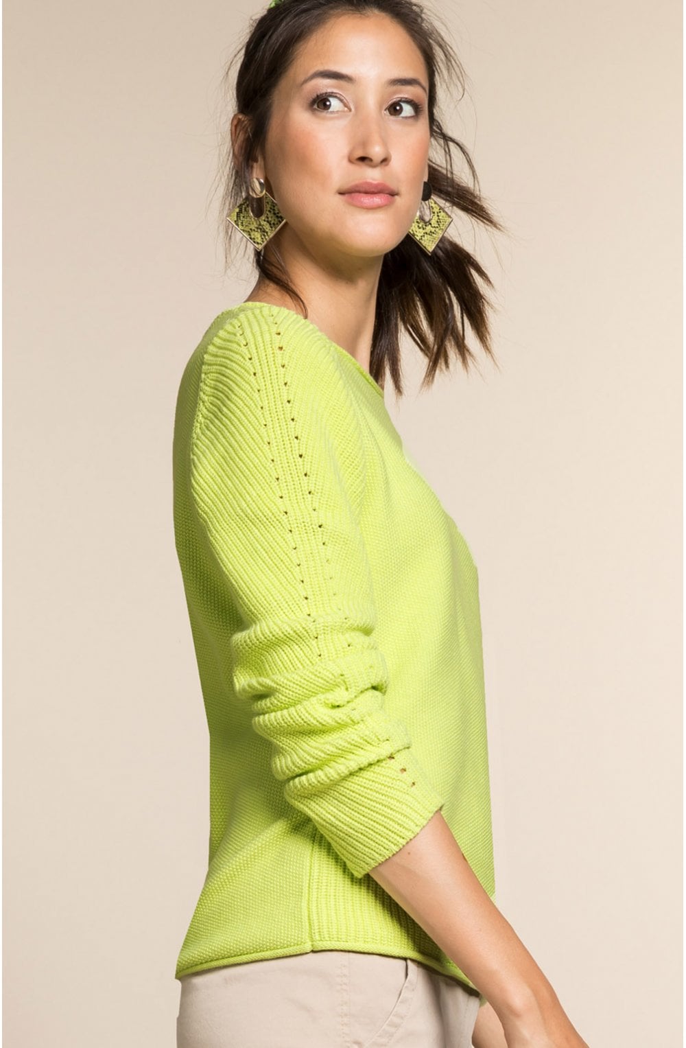 Lime Green Knit Jumper