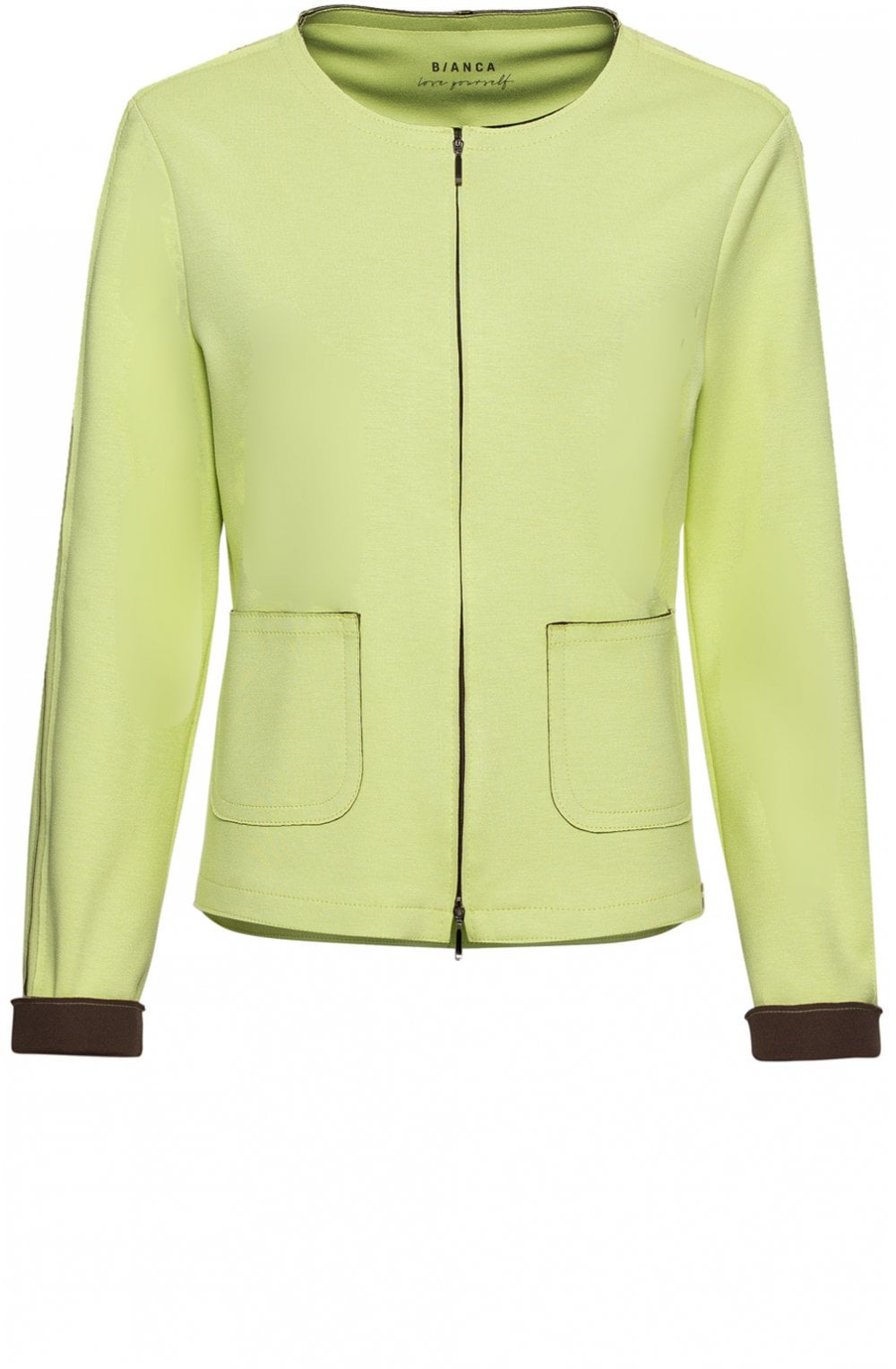 Lime Jersey Jacket