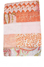 Mago Coral Mixed Print Scarf