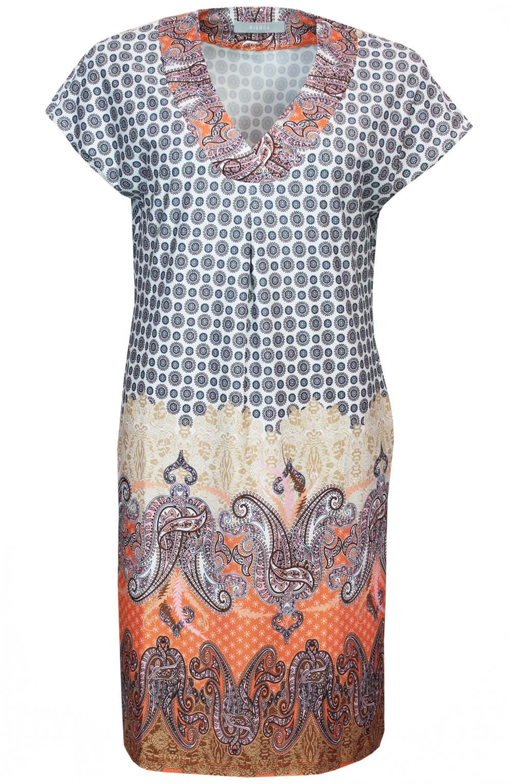 Marill Paisley Coral Shift Dress
