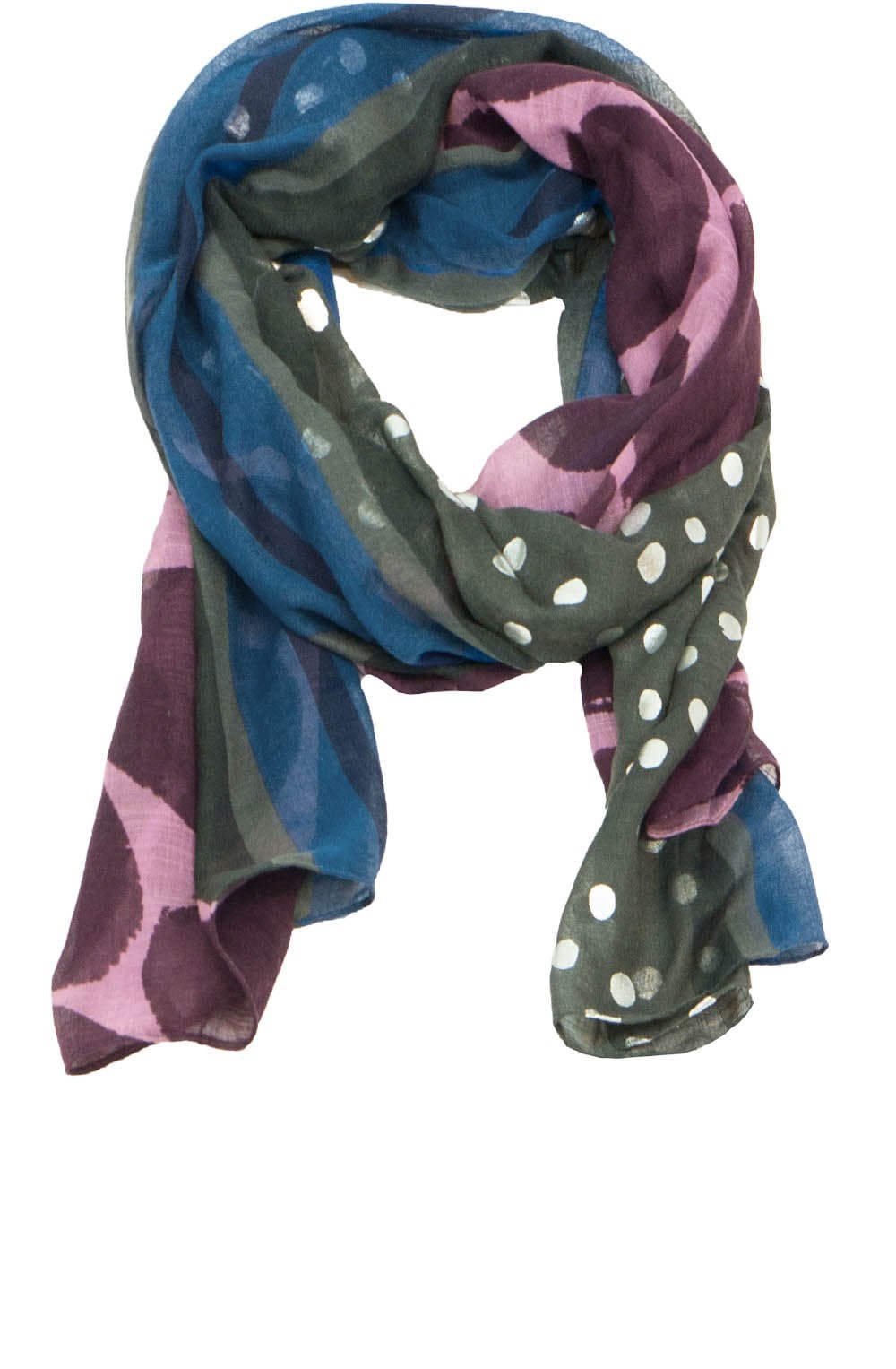 Metallic Spot Print Scarf
