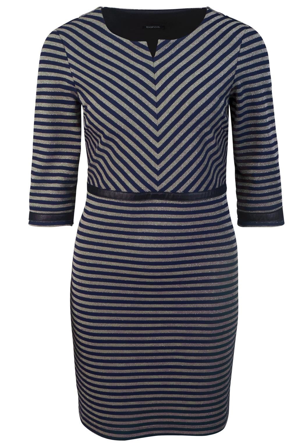 Metallic Stiped Dress