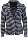 Metallic Striped Fitted Jacket