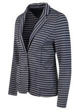 Metallic Striped Fitted Jacket