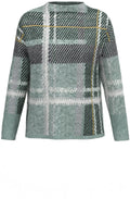 Mint Green Check Design Jumper