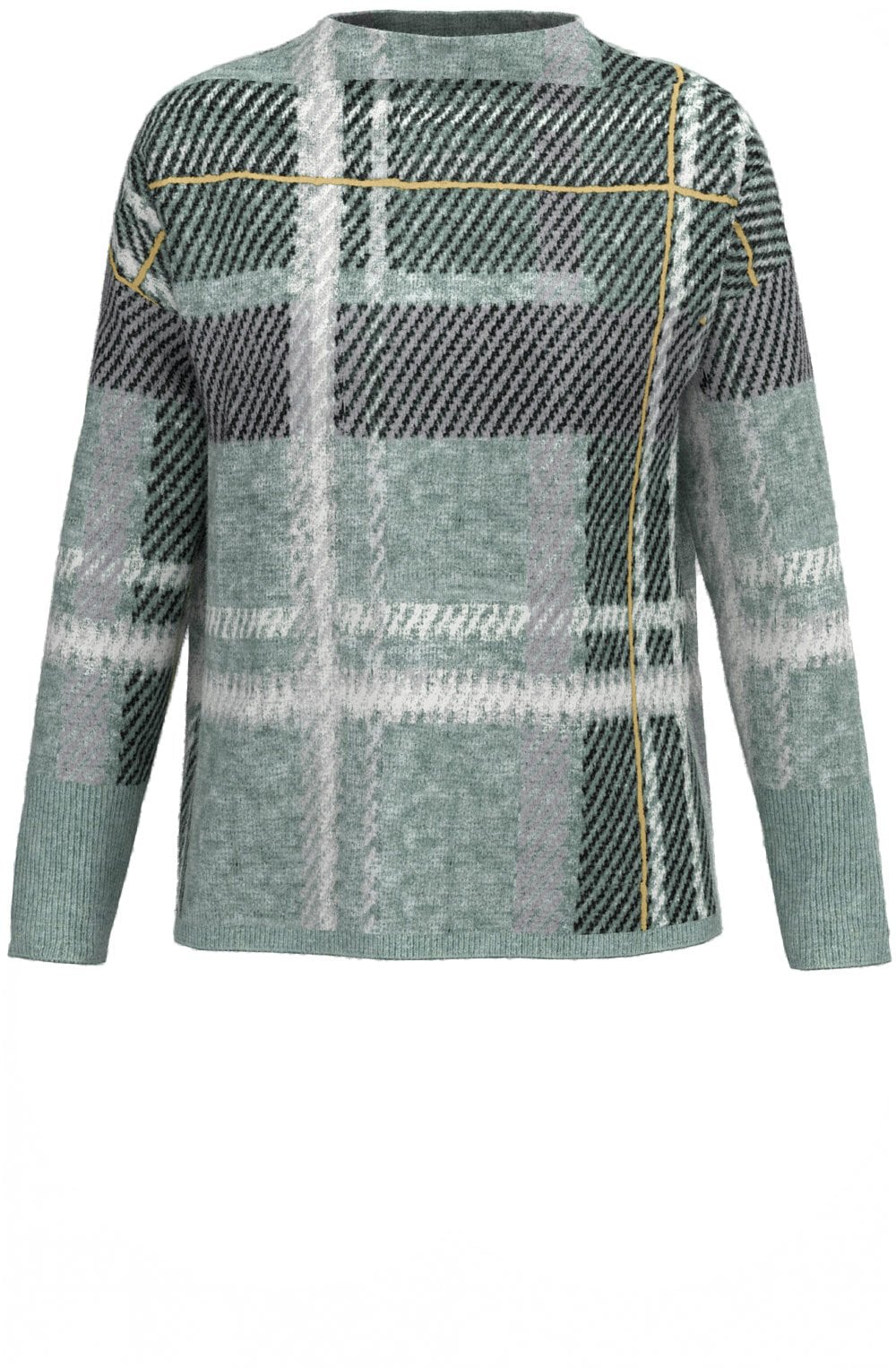 Mint Green Check Design Jumper